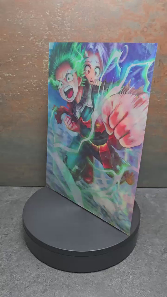 My Hero Academia Helden - 3D Lentikularbild mit 3 Motiven